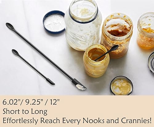 Vista 10 de Juego de 5 mini cucharas medidoras, cucharas medidoras pequeñas de acero inoxidable Tad 1/4 cucharadita, tablero de 1/8 cucharadita, pizca 1/16 A