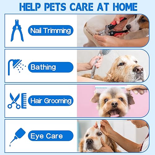 Miniatura 6 de Supet Hamaca de aseo para perros y gatos, ayuda de relajación para mascotas, hamaca transpirable para recortar uñas, orejaojos para automóvil con