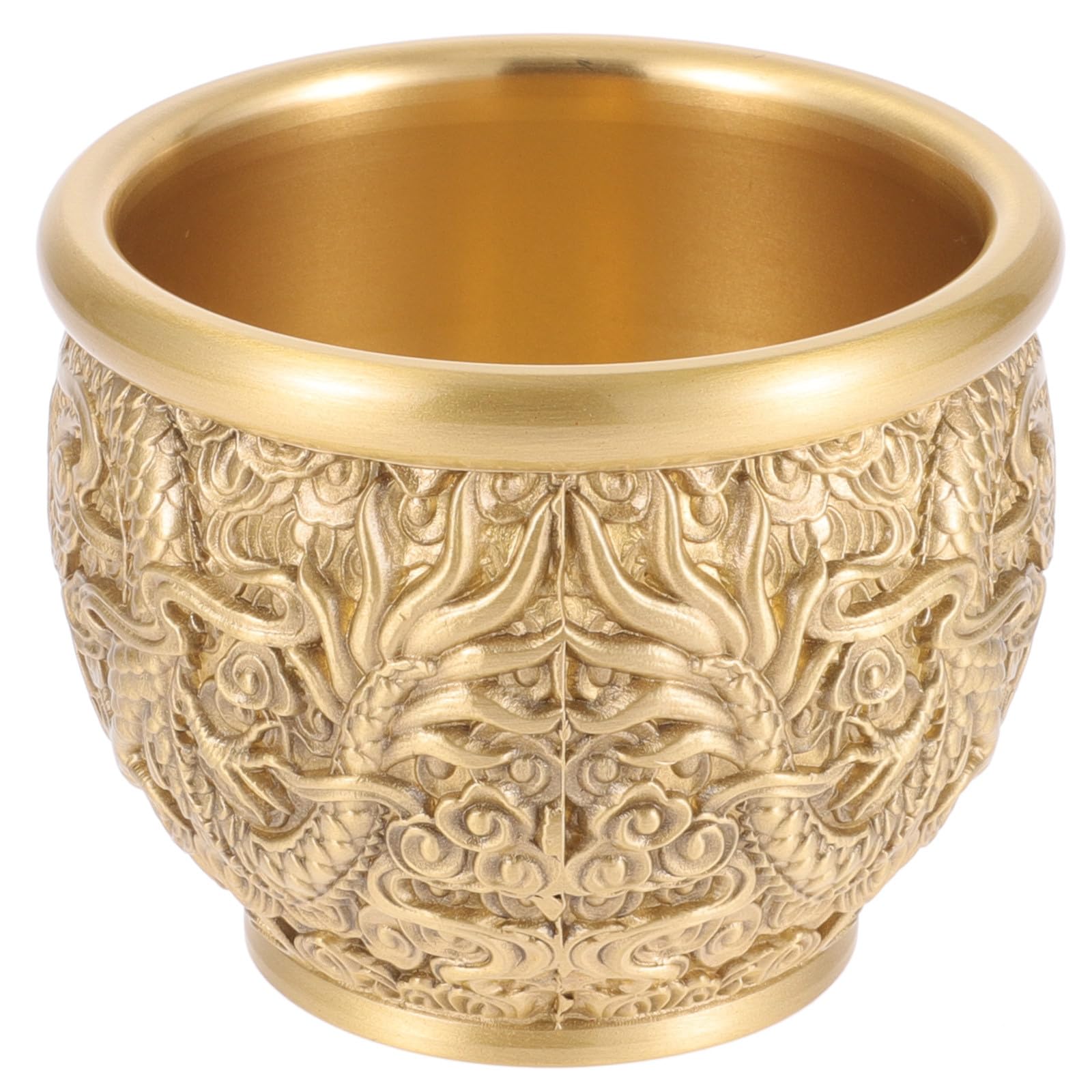 Tasse Dragon en Laiton en Guise de Bol Décoratif pour un Cadeau de Bureau Raffiné