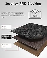 Vista 77 de BOSTANTEN - Cartera de piel auténtica para mujer con bolsillo con cremallera), BL3162011Kcoffee C-Naranja Marrón