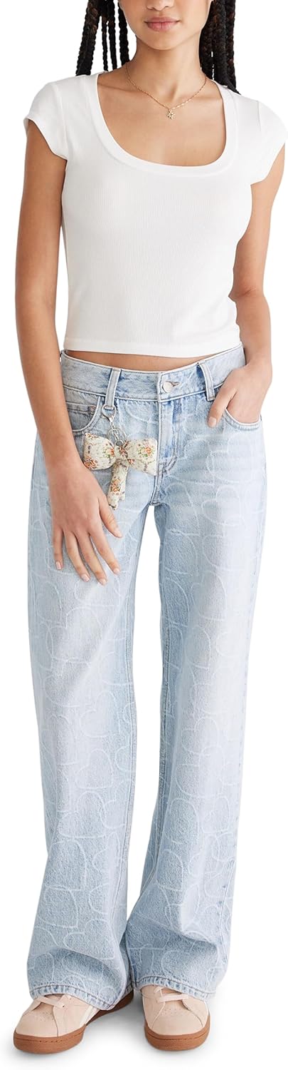 AEROPOSTALE Women's Seriously Soft Rib Scoop Neck Baby Tee