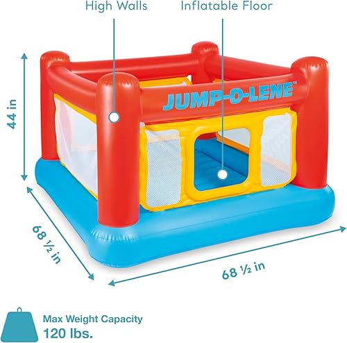 Miniatura 2 de Castillo inflable Jump-o-lene de Intex 68 x 68 x 44 pulgadas para las edades de 3 a 6