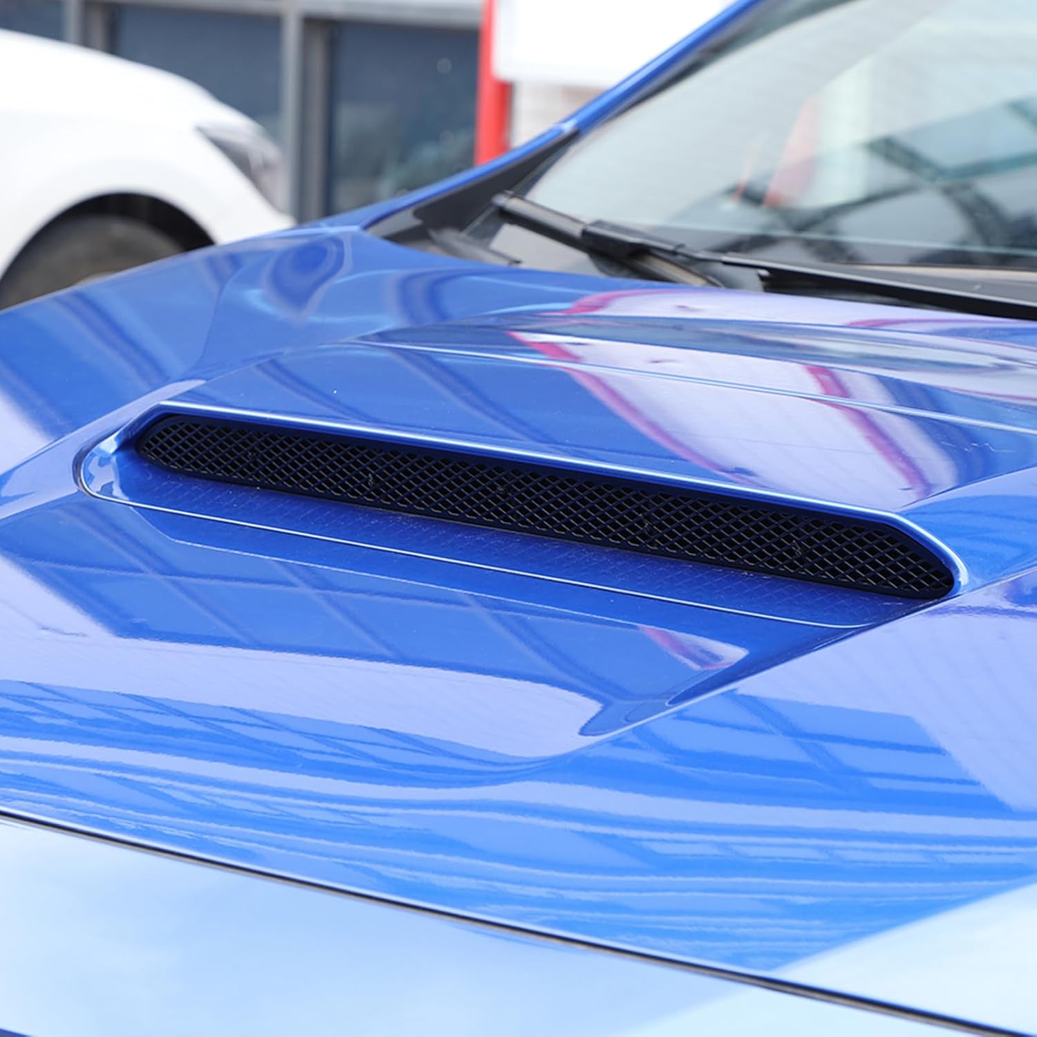 CHEAYAR Front Hood Scoop Grille Grille Cover Compatible with Subaru WRX 2022 2023 2024 2025, Front Hood Vent Air Grille Cover Engine Vent Protection Cover WRX Accessories(Black)