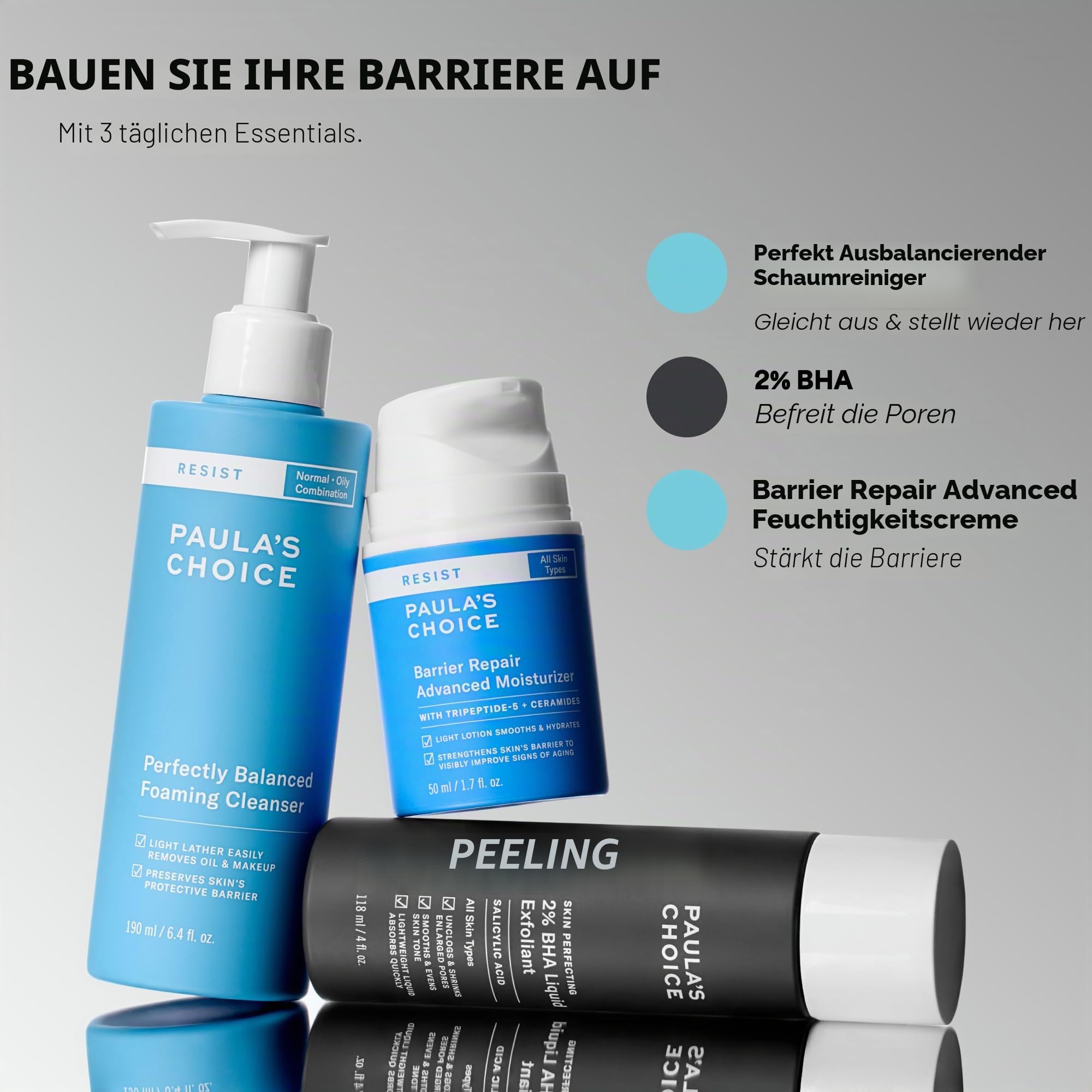 Paula'S Choice Anti-Aging Moisturizing Foaming Cleaner für Mischhaut und fettige Haut 190ml Weiß