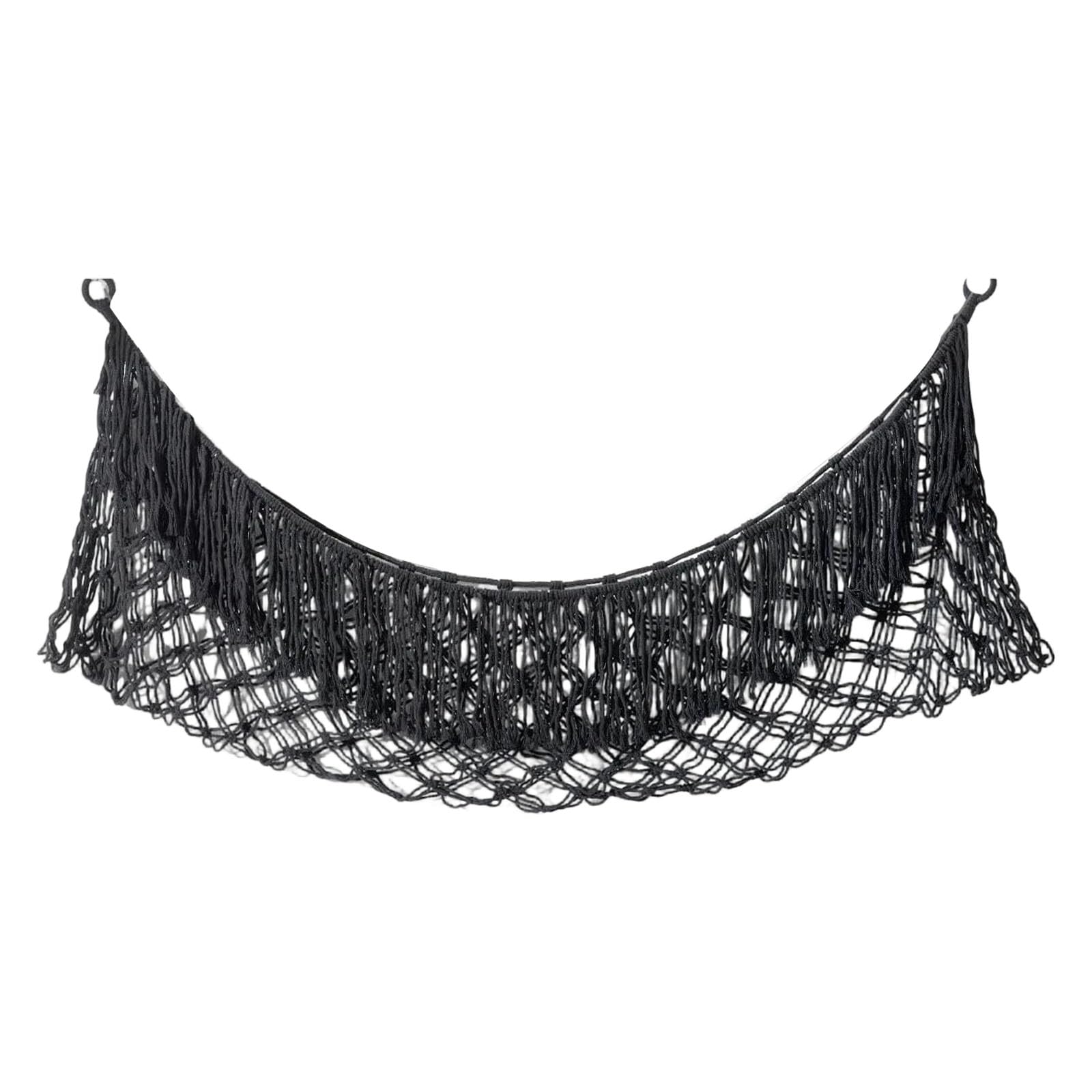 Wall-Mounted Plush Toy Storage Net Cotton Rope Hammock Organizer for Nursery, Playroom, and Bedroom Wall Decor Toy Hammock Organizer Stuffed Animal Storage Net Plush Holder Nursery Decor Playroom Rope