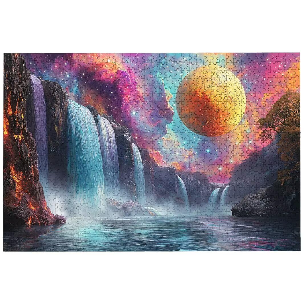 Puzzle Aurora dla dorosłych 3000, 3000 puzzli dla dorosłych, 122 x 81 cm, twarde, niemożliwe, drewniane, wymagająca gra dla kobiet, prezenty dla mężczyzn, motyw: (krajobraz), -8019