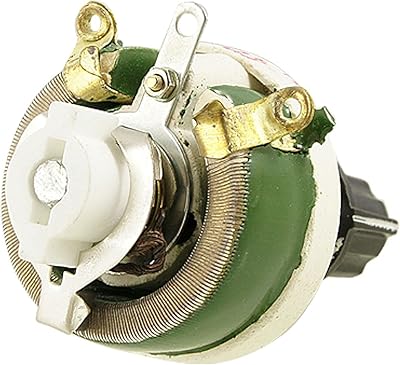 Aexit Ceramic Tray Variable Resistors Power Variable Wire Wound Resistor 25W 400 Rheostats Ohm Rheostat