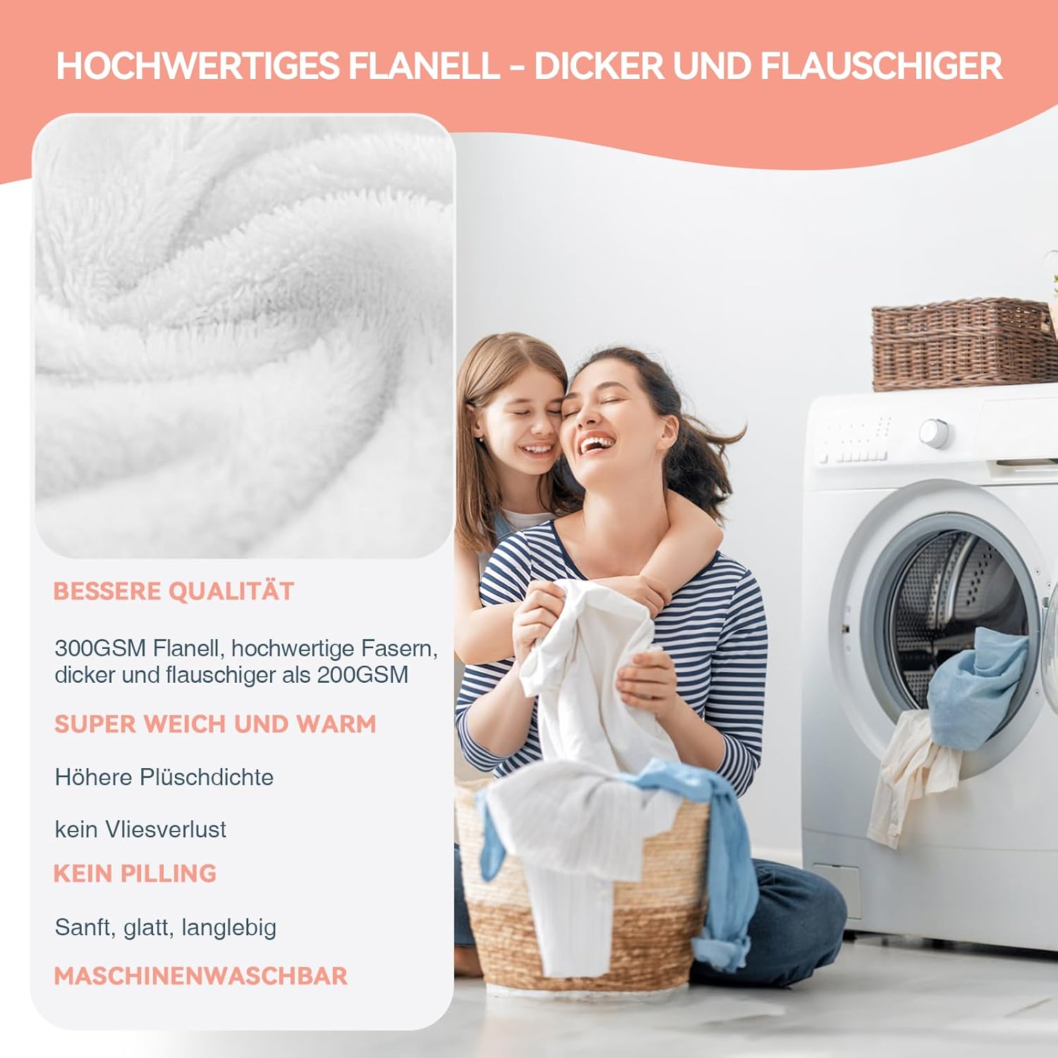 Bemaystar Personalized Photo Gifts - Custom Blanket, Photo Blanket with Your Own Photo, Gifts for Friends Men Women Family Pets, Birthday Gifts - Image 4