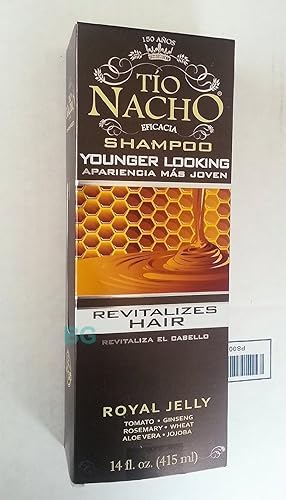 Champú Tio Nacho de aspecto más joven jalea real revitaliza el cabello 14 oz paquete de 3