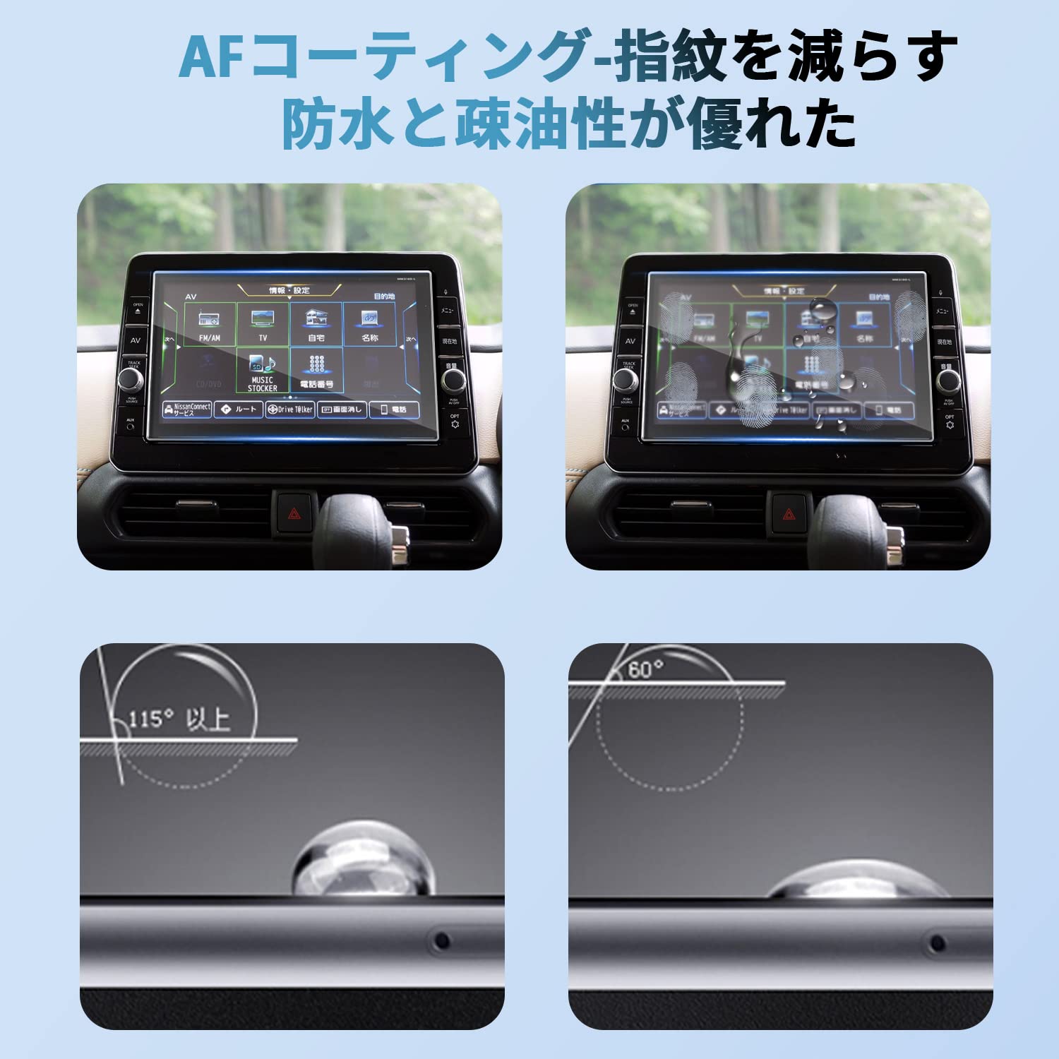 Amazon | SHAOHAO 強化ガラス 日産9インチ純正ナビ保護フィルム MM322D