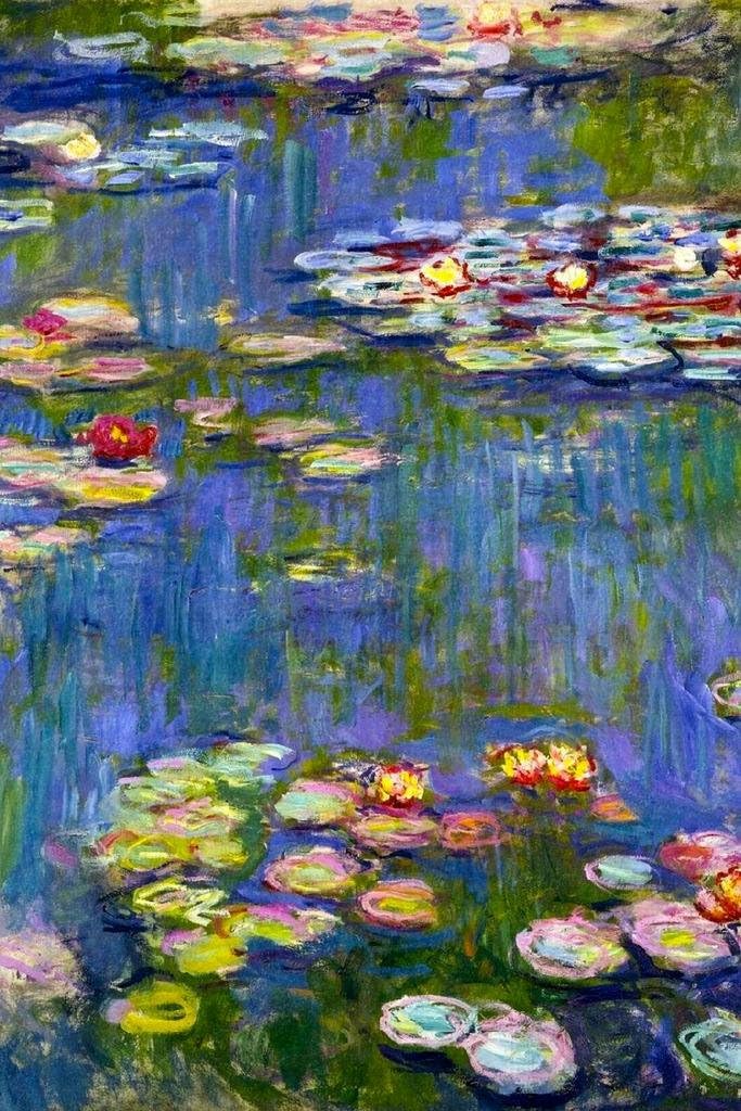 Claude Monet Poster Water Lilies Impressionist Art Posters Nature Prints Landscape Painting Cool Wall Art Print 24x36