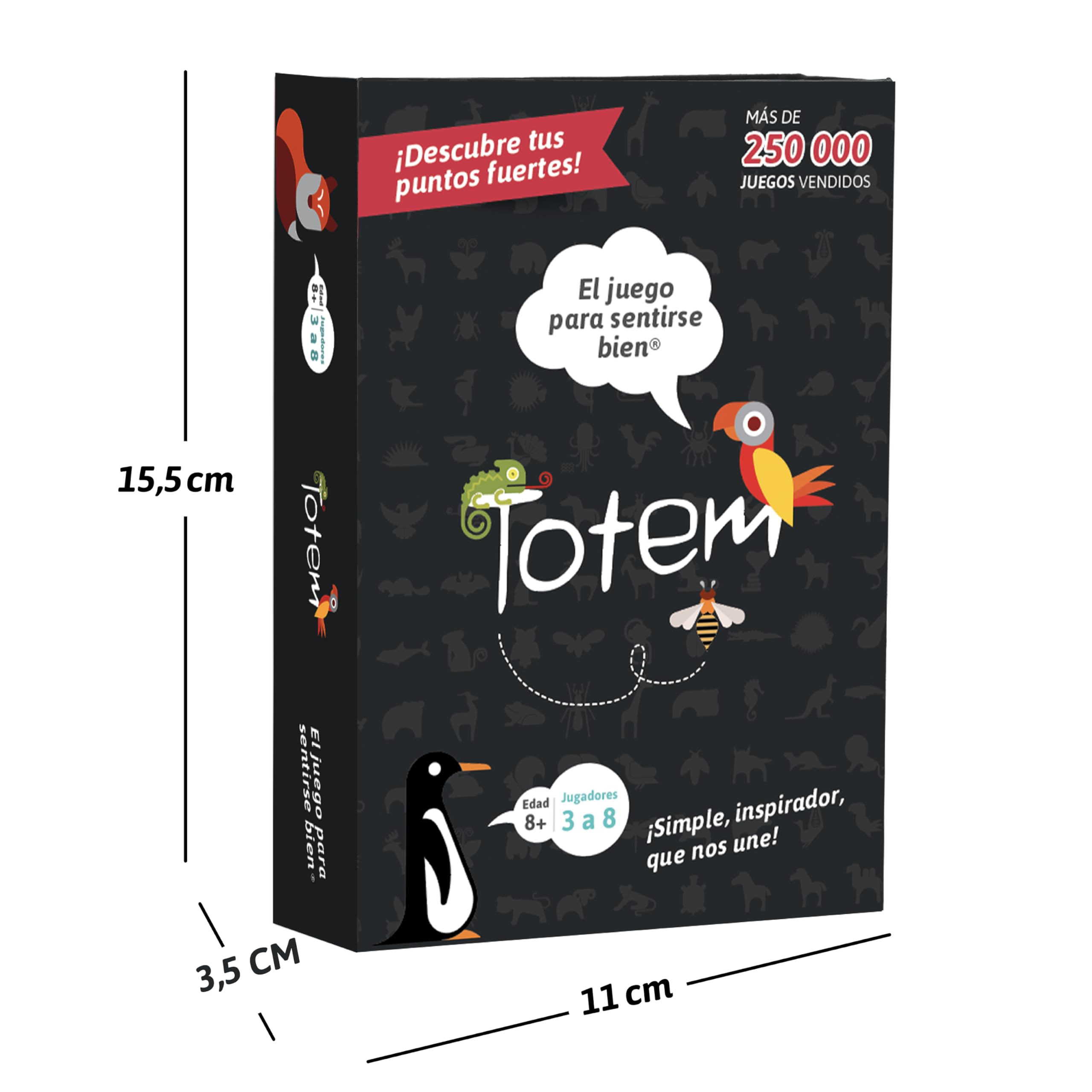 Totem El Juego de Sentirse Bien – Kartenspiel für Therapie und Team Building für Kinder, Erwachsene und Familien, ideal für Beratung, Achtsamkeit und Selbstwertgefühl (Originalausgabe auf Spanisch)