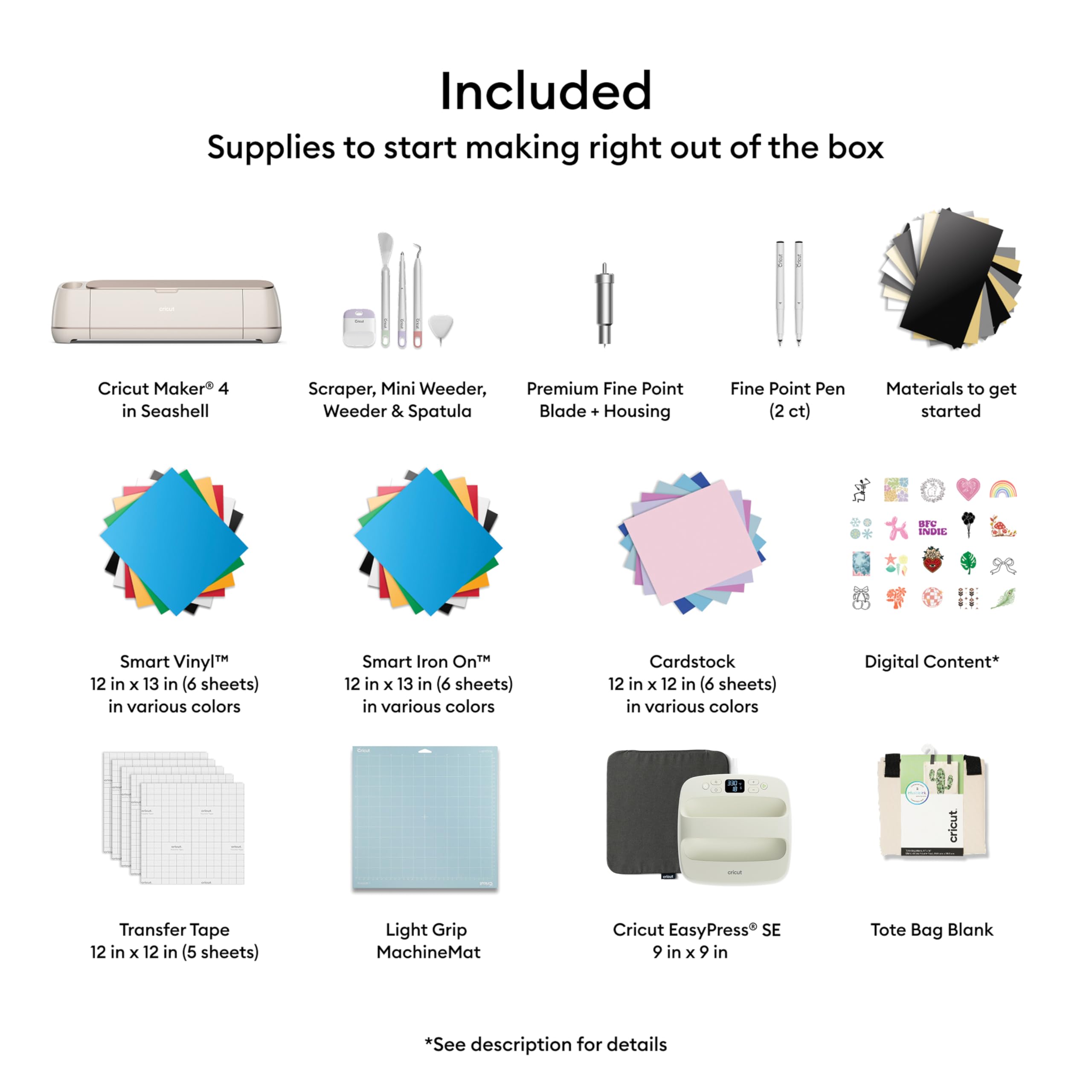 Cricut Maker 4 Smart Cutting Machine Bundle Engagement Plus - Dettaglio