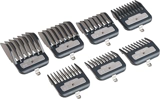 Andis Master Series Premium Metal Clipper Guards - 7-Piece Attachment Combs for Precise Tapers & Fades on Master Clippers