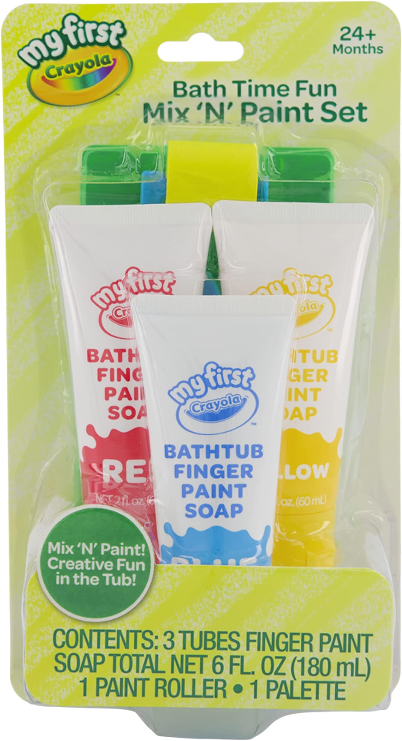 Crayola Neon Bright Bathtub Finger Paint Soap (Set Of 4