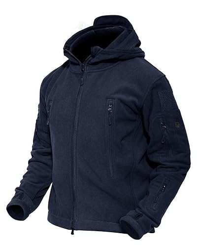 Men's Military Tactical Jacket Warm Fleece Hoodies Sport Outdoor Winter