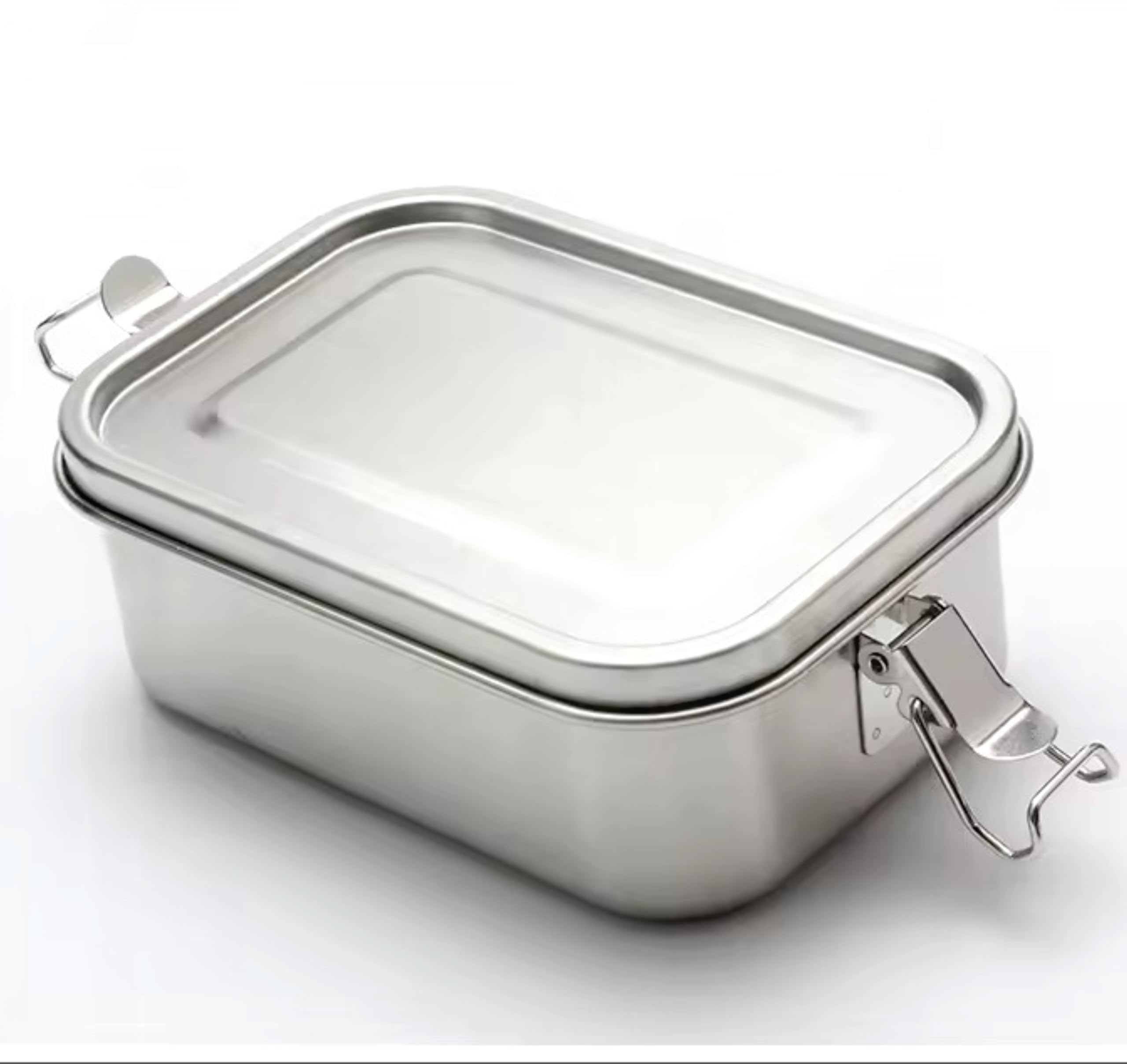 Stainless Steel Leak-Proof Lunch Box with Lock Clips – Durable, BPA-Free, Dishwasher Safe, Ideal for School & Office (550 ML)