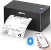 MUNBYN Shipping Label Printer Bluetooth, Postage Thermal Label Printer 4x6 for Business, Compatible with Etsy, Shopify, Amazon, Royal Mail, DHL, DPD, Evri, with 25 Labels, 130B, Black