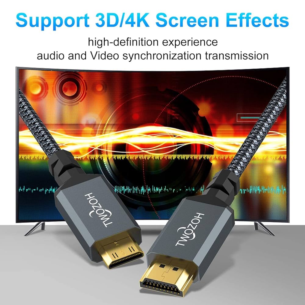 その他 Mini to HDMI Amazon | Twozoh Mini HDMI to HDMI変換アダプタ Mini HDMI(オス