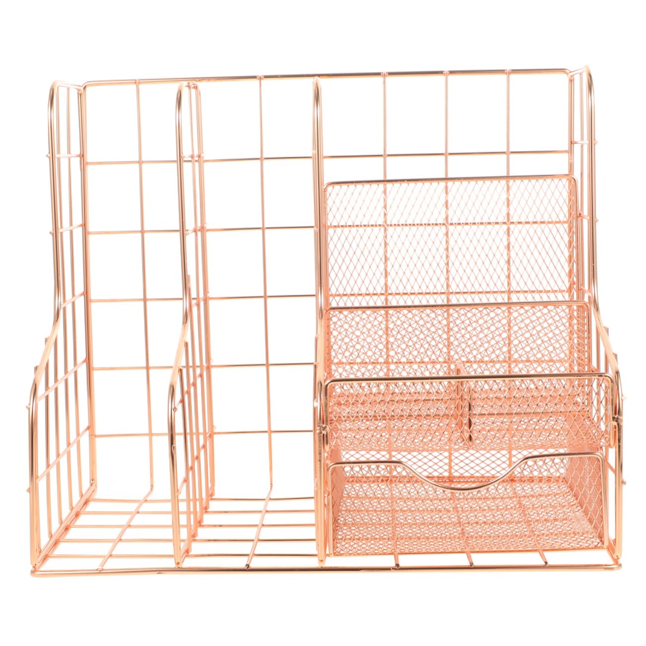 Zerodeko Metall Feiner Verarbeitung und Schreibtisch mit Stilvollem Dokumentenorganizer Design zum Aufbewahren von Papieren und Zubehör für Büro im Badezimmer
