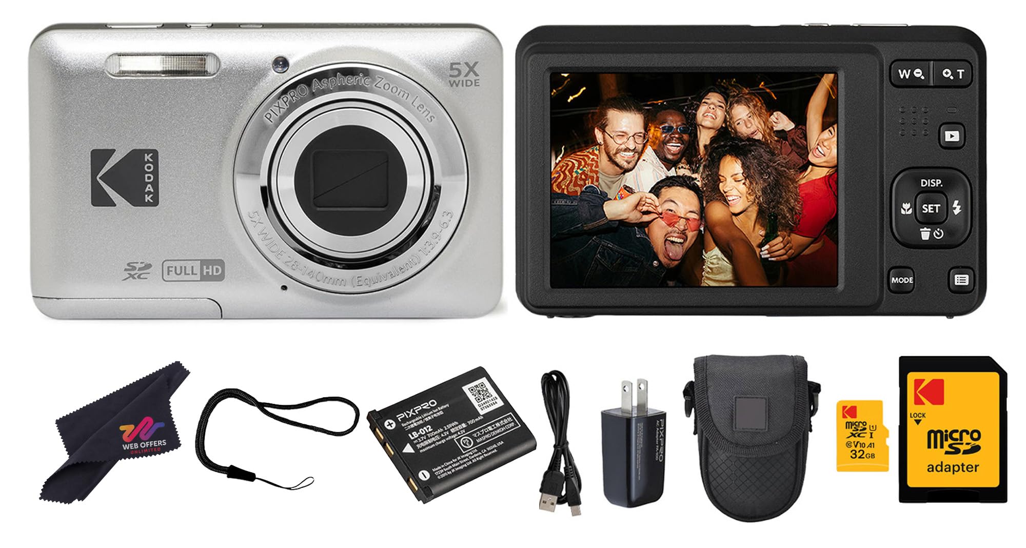 Buy Kodak PIXPRO FZ55 Digital Camera (Silver) | 16MP Sensor, 5X