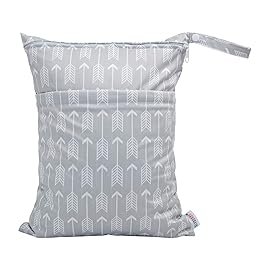 ALVABABY 3pcs Baby Cloth Diaper Wet/Dry Bags|Waterproof Reusable with Two Pockets|Travel, Beach, Pool, Daycare, Soiled Baby Items,YogaGym Bag for Swimsuits or Wet Clothes 3L-YX36