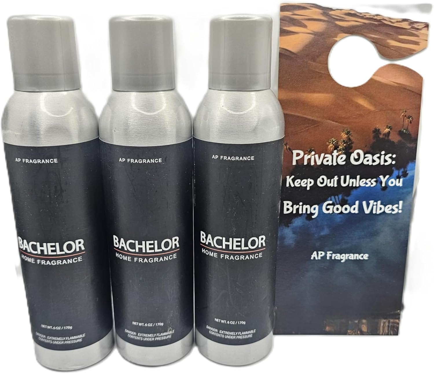 AP Fragrance Belfair Oaks Room Spray Air Freshener Sandalwood - Concentrated Odor Neutralizer - 3 Pack, 6 oz Each