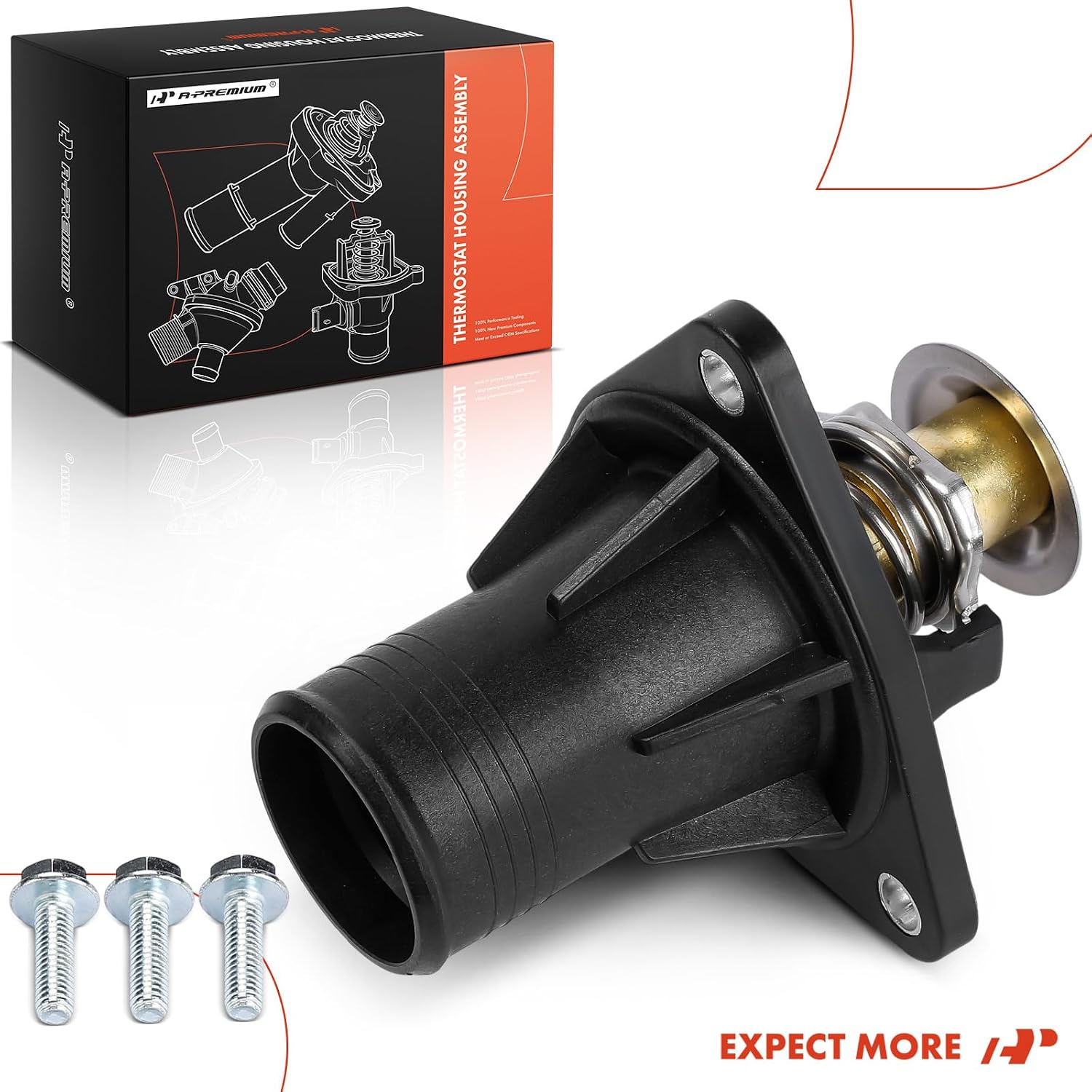 A-Premium Engine Coolant Thermostat Housing Assembly