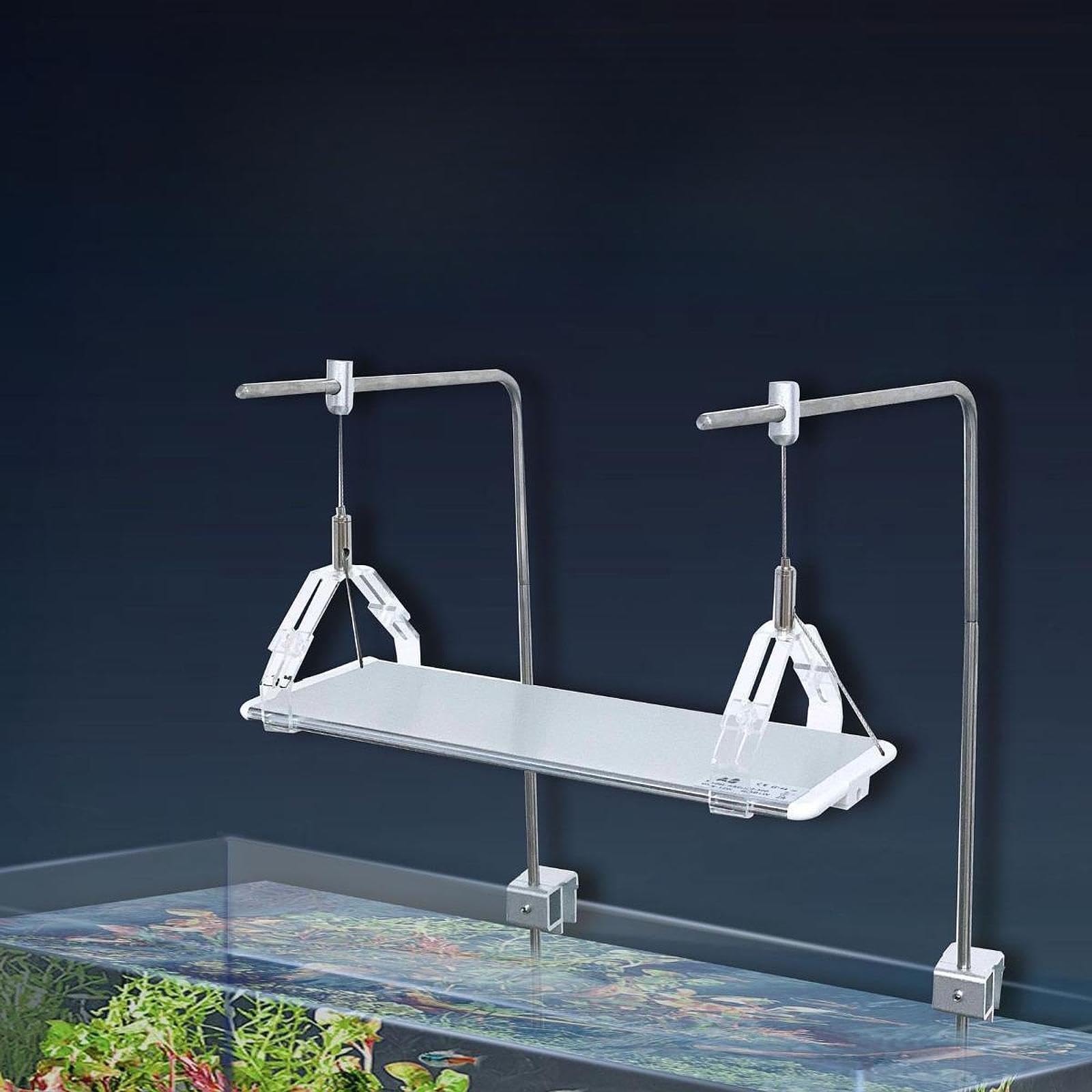 Aquarium Lichthalter Aquarium Licht Bracket Aquarium LED Stand Höhenverstellbare Lampenhalterung Aus Aluminiumlegierung mit Modernem Design für Aquari
