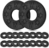 16PCS Guitar Strap Blocks, Guitar Protector Block, Rubber Strap Locks, Black Silicone Guitar Strap Blocks