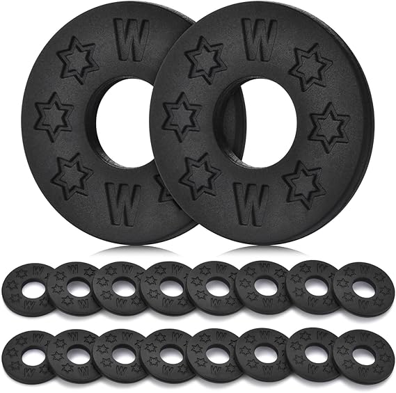 16PCS Guitar Strap Blocks, Guitar Protector Block, Rubber Strap Locks, Black Silicone Guitar Strap Blocks