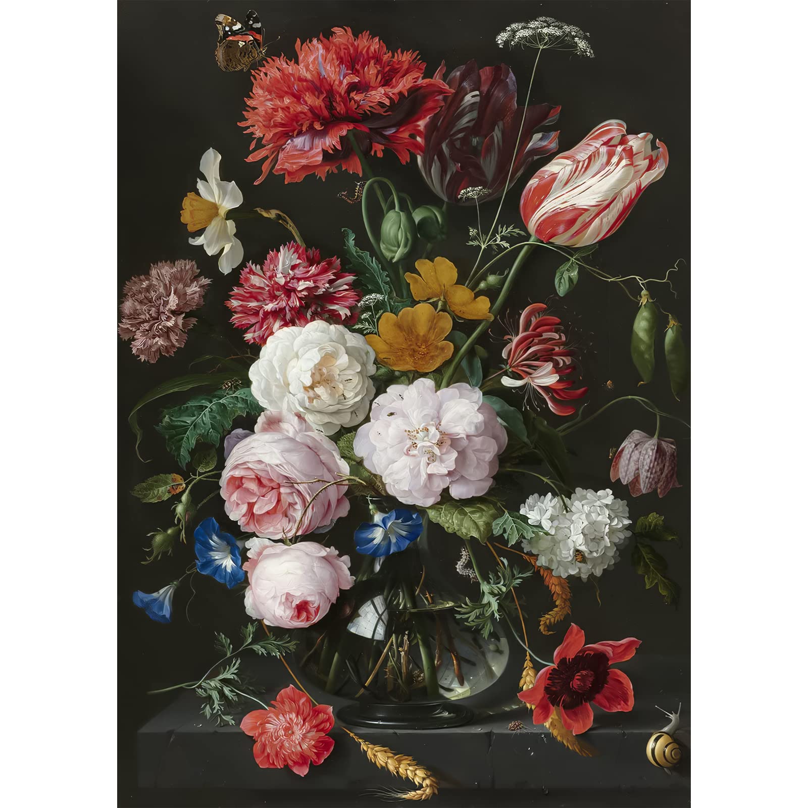 QENSPE 5D Diamond Painting Farfalla E Fiori – Kit 30x40cm Completo Per Adulti E Bambini