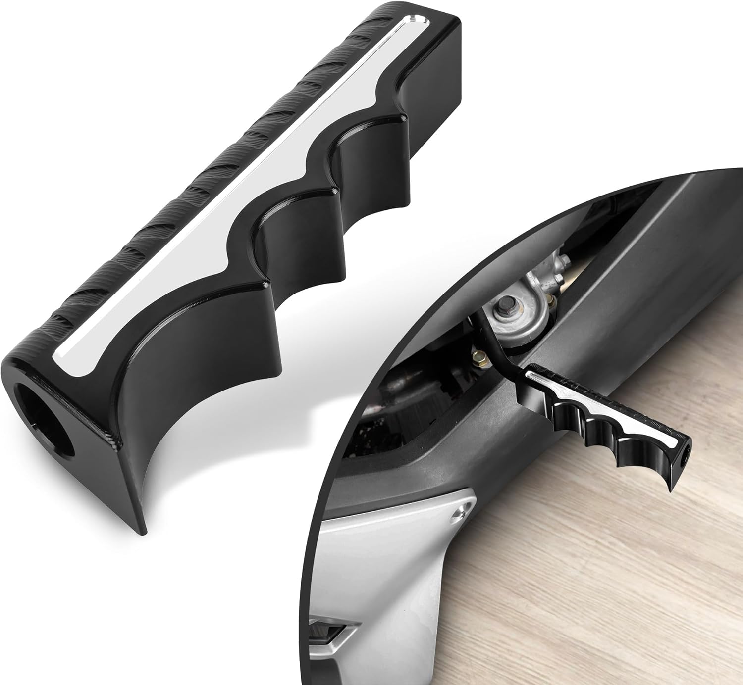 Billet Aluminum Gear Shift Lever Pedal for The Can-Am Ryker 600 900 / Rally Edition (2019-2025), Sport（2022-2025） Forward/Reverse Grip Shift Cover (Black)