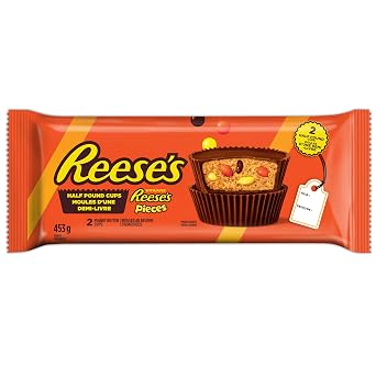 Tasses demi-livre fourrées de REESE'S PIECES, 453 g (2 tasses)