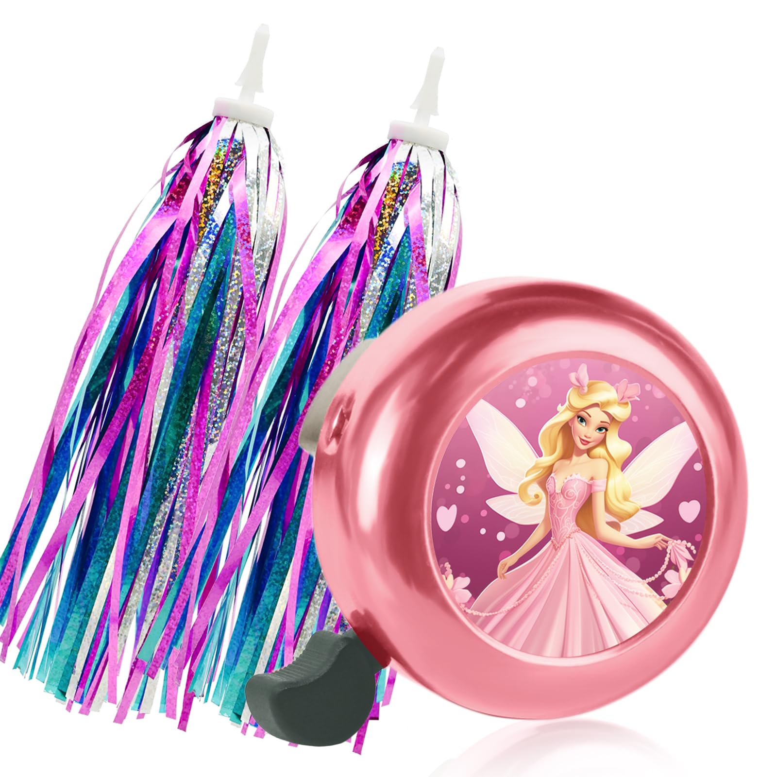 Kids Bike Bell & Streamers - Fun Bike Accessories -12