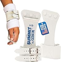 Vista 1 de Gibson Athletic Summit High Bar Gymnastic Grips for Boys, Durable Leather Grip for Secure Grip, Hand Grips for Early Competitor Gymnasts, Gymnastics