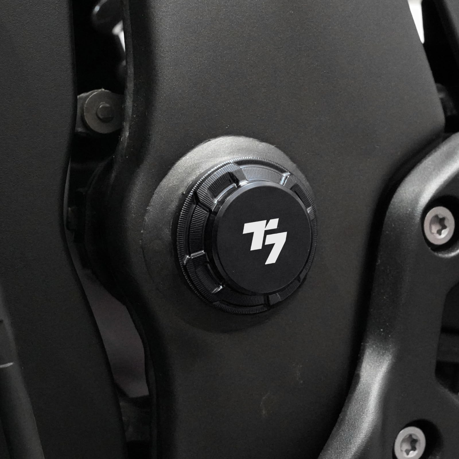 Pour Tenere 700 Tenere700 XTZ 700 T700 T7 Rallye 2019-2025 2026 CNC Alliage d'aluminium Trou de Cadre de Moto Étanche Décoratif Protection Bouchons Capuchons Accessoires (Noir)