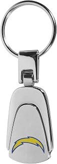 Siskiyou Sports NFL Los Angeles Chargers Unisex Steel Teardop Key Chain, Steel, One Size, (FKP040)