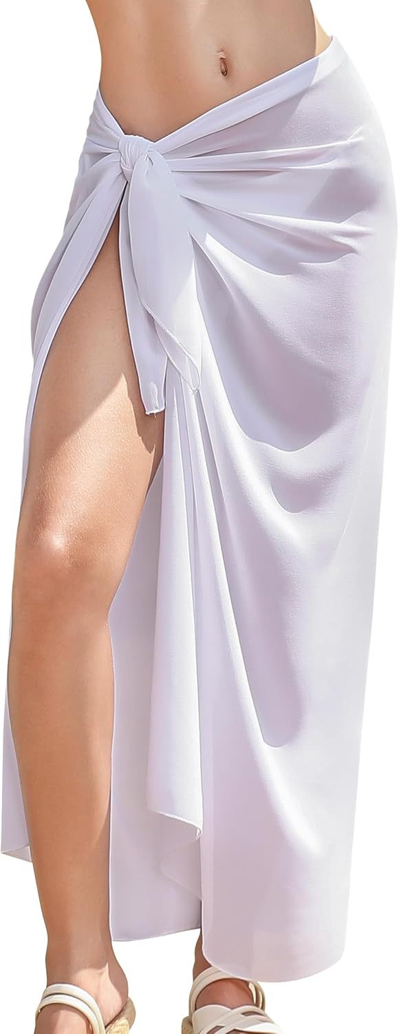 Womens Beach Sarong Chiffon Swimsuit Coverups Sheer Bikini Wraps for Swimwear Bathing Suit Cover Up