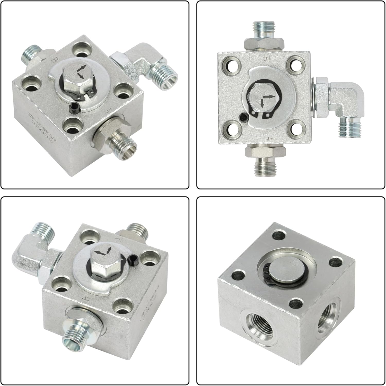 munirater Three Way Diverter Valves Kit Replacement for 1-2 Ton Mini Excavator W