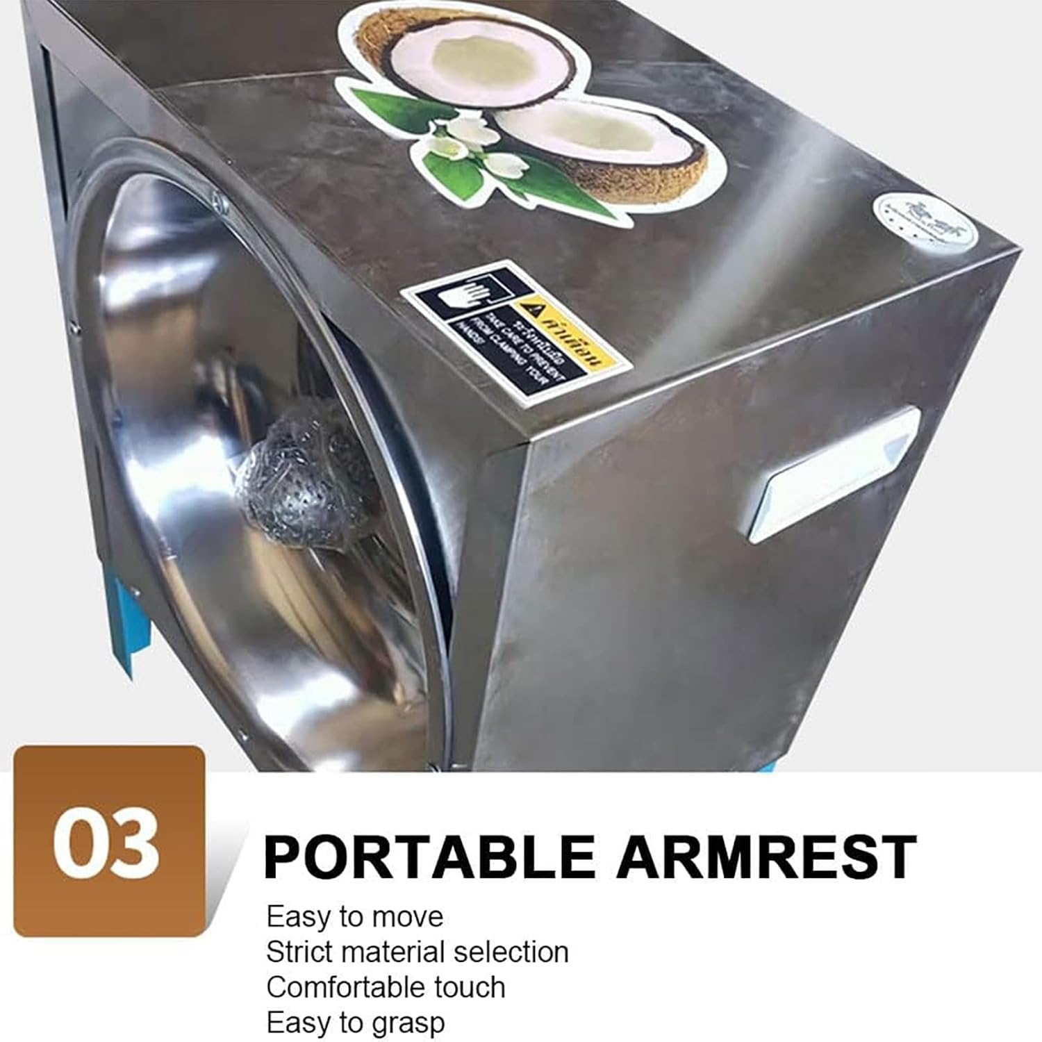 Coconut Grater Scraper Shredder, Electric Commercial Coconut Extracting Machine with Stainless Steel Drill Bit, Save Time