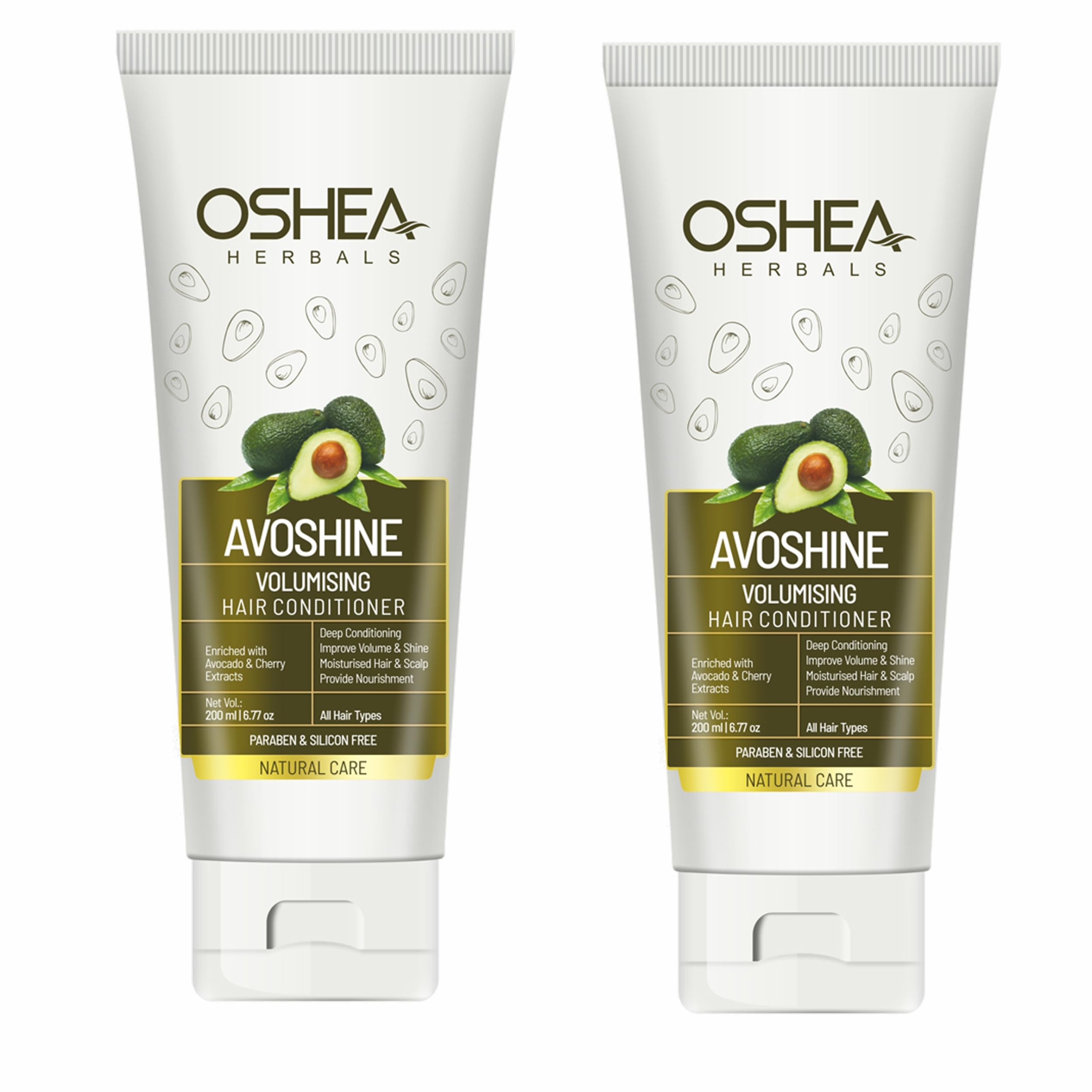 Oshea Herbals Avoshine Volumizing Hair Conditioner | Deep Conditioning for Improved Volume & Shine | Enriched with Avocado & Cherry Extract | Paraben & Silicone Free (Pack of 2)-picture-28