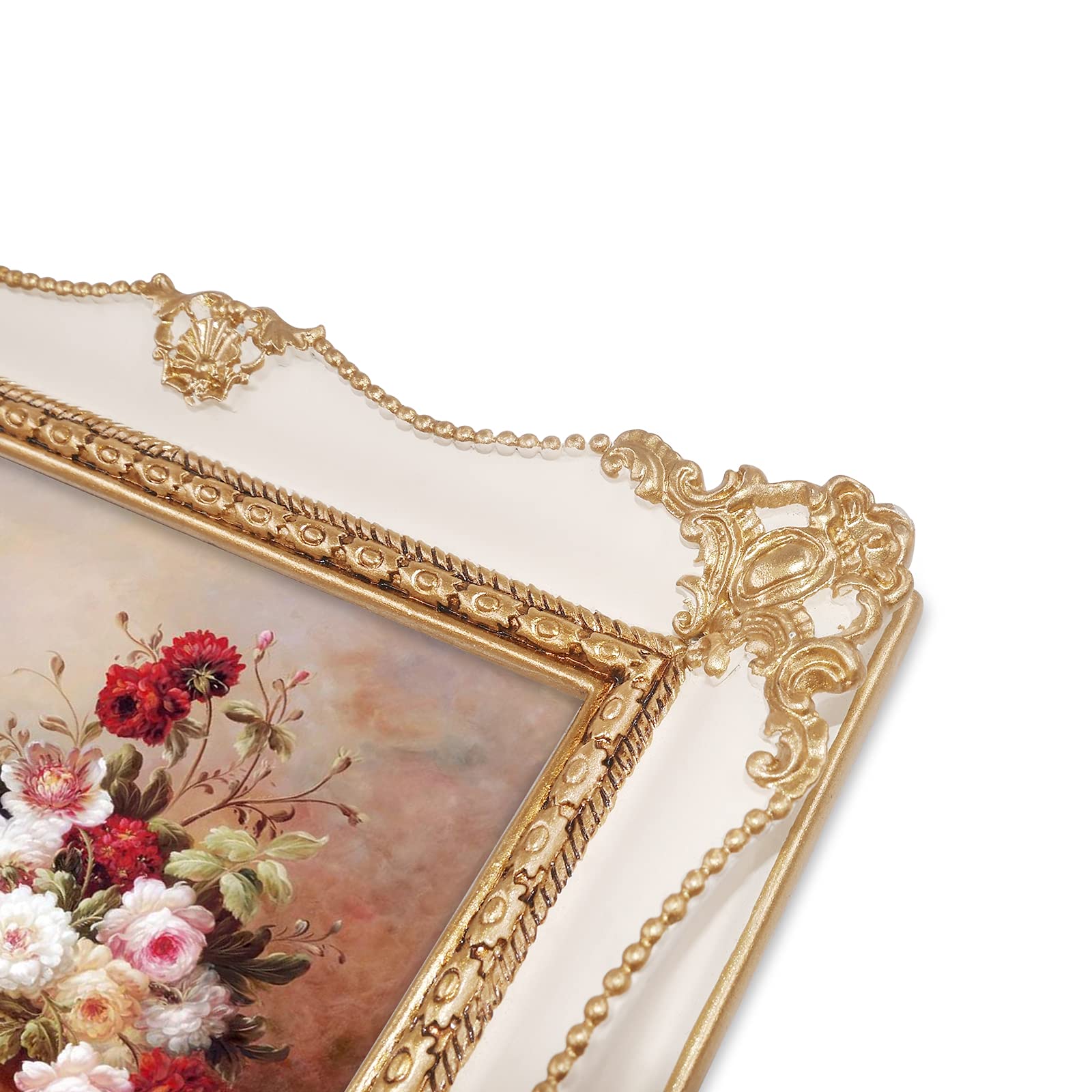 Amazon.com - iAmoy Vintage White Picture Frames 5x7, French