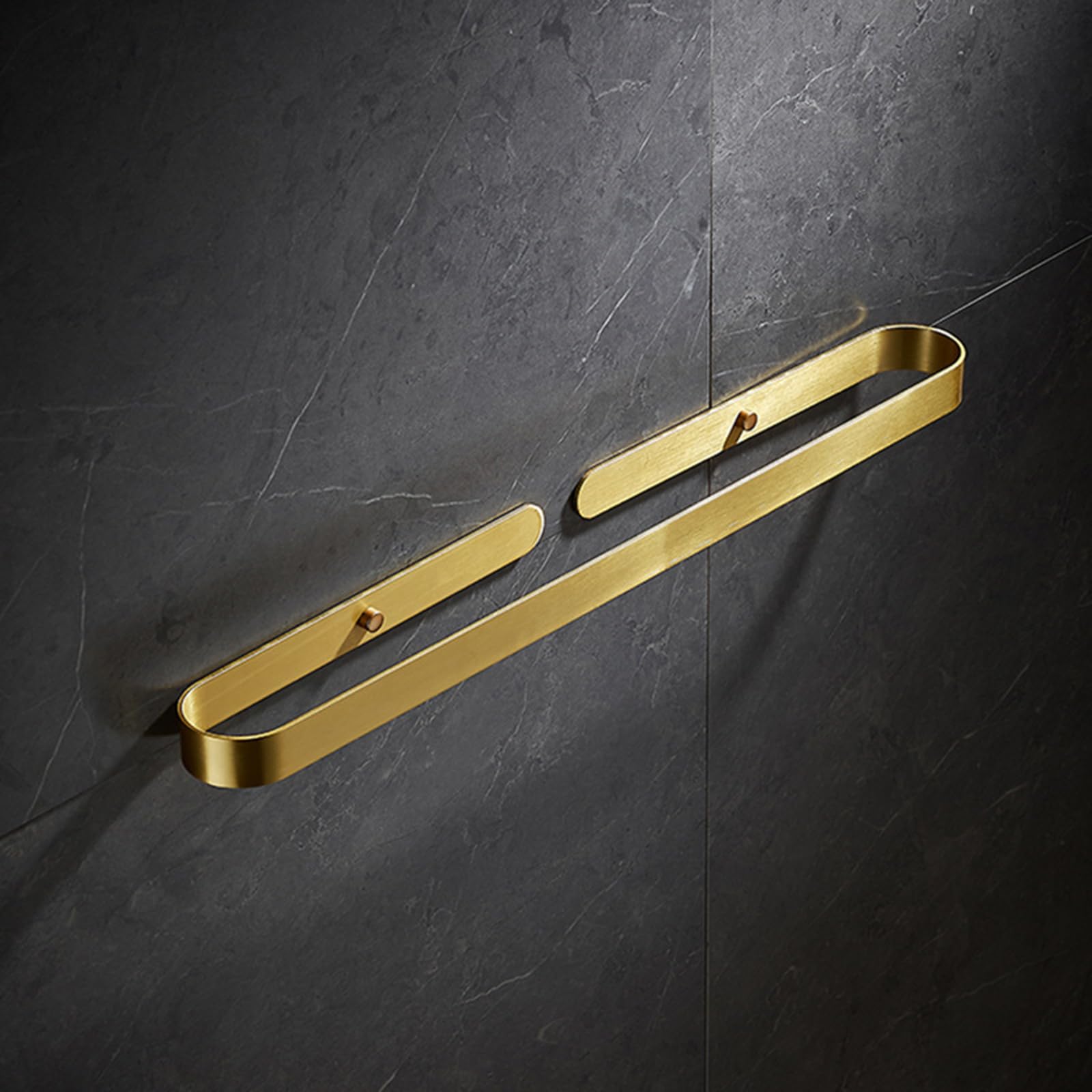 Rack de serviettes auto-adhésive en aluminium moderne support mural salle de bain LWX