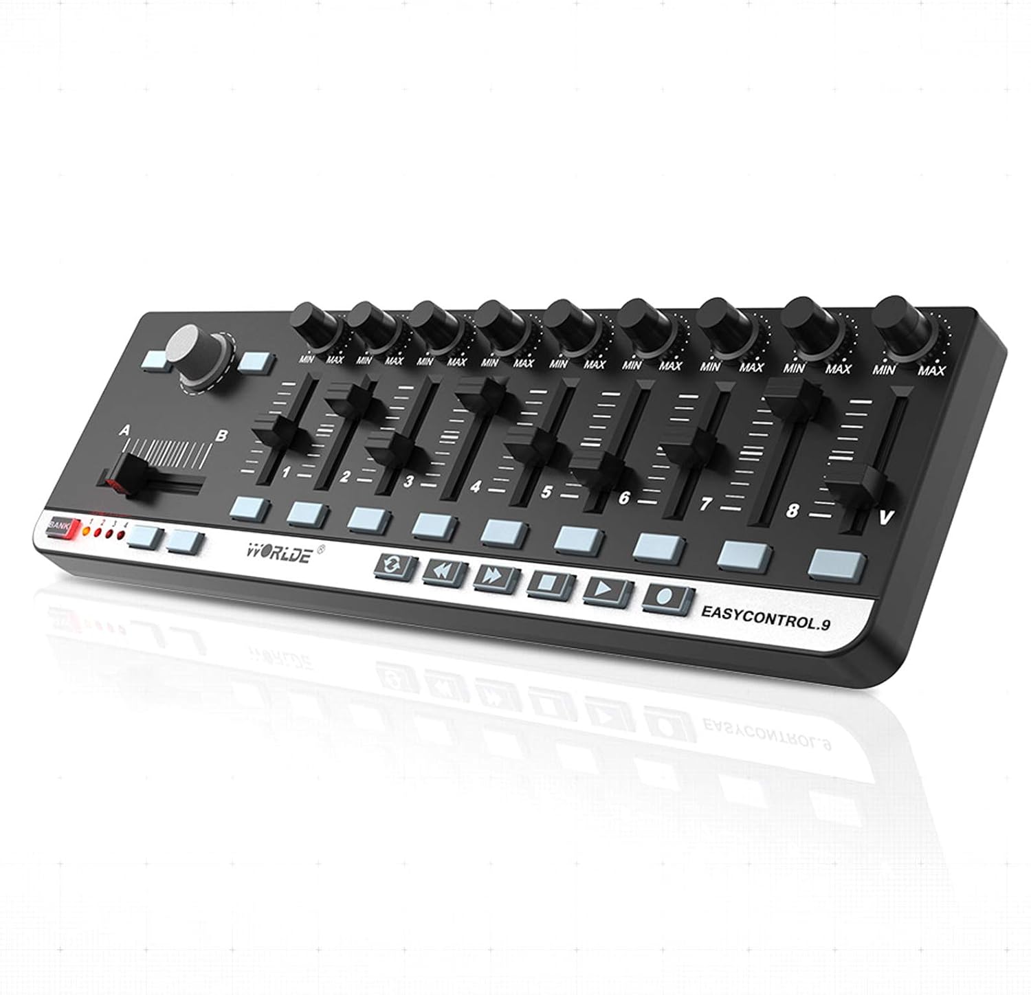 Btuty Portable Mini USB 9 SlimLine Control MIDI Controller