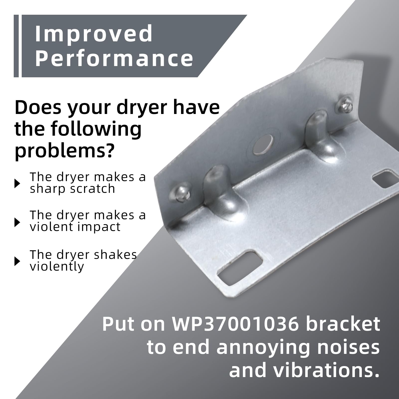 Paquete de 2 soportes deslizantes para tambor WP37001036 compatibles con Whirlpool Amana Maytag wp37001036 37001036 1003323 PS11741912(2)
