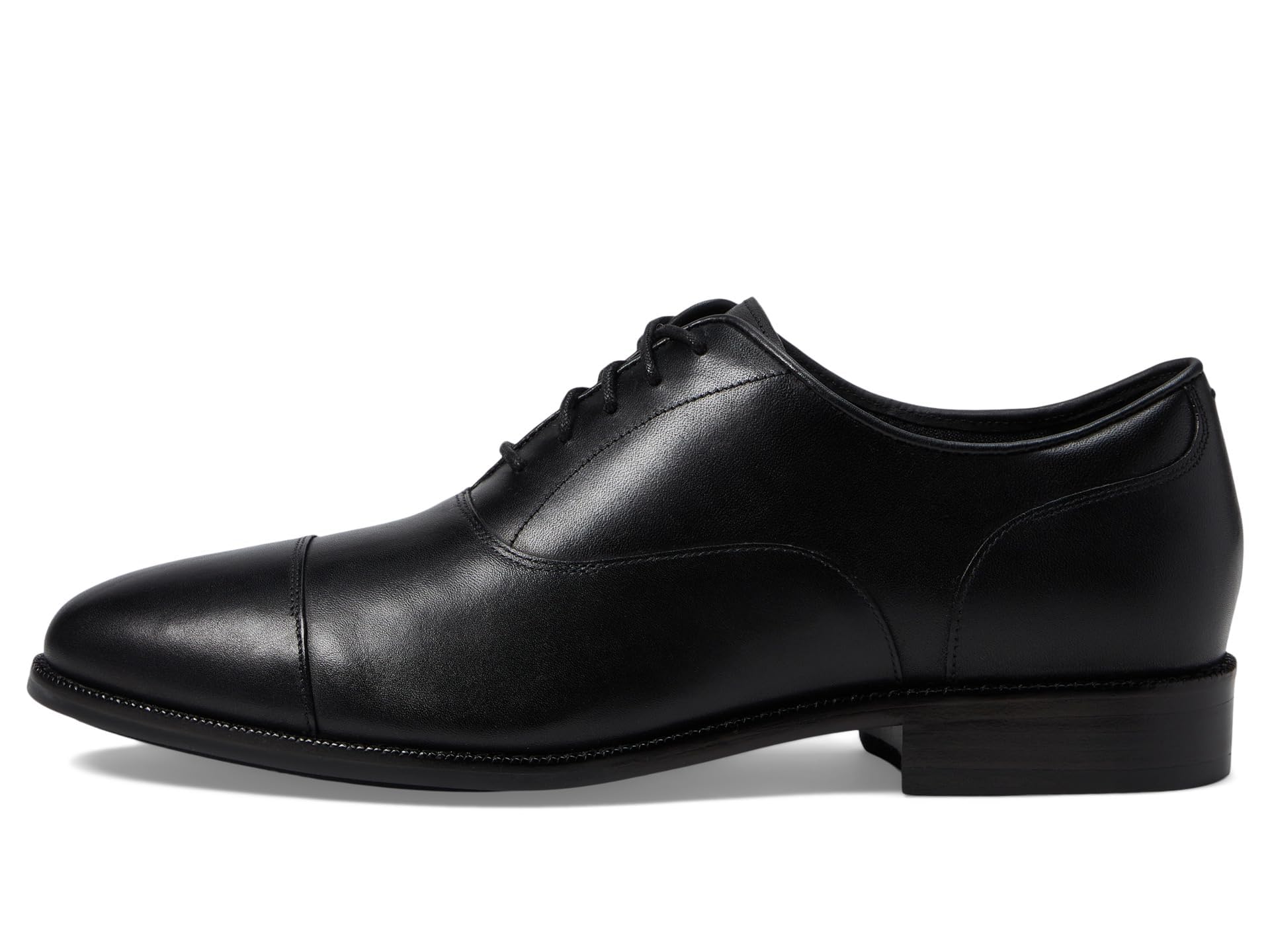 Cole Haan Men's Broadway Cap Toe Oxford, Black/Black Waterproof, 8.5