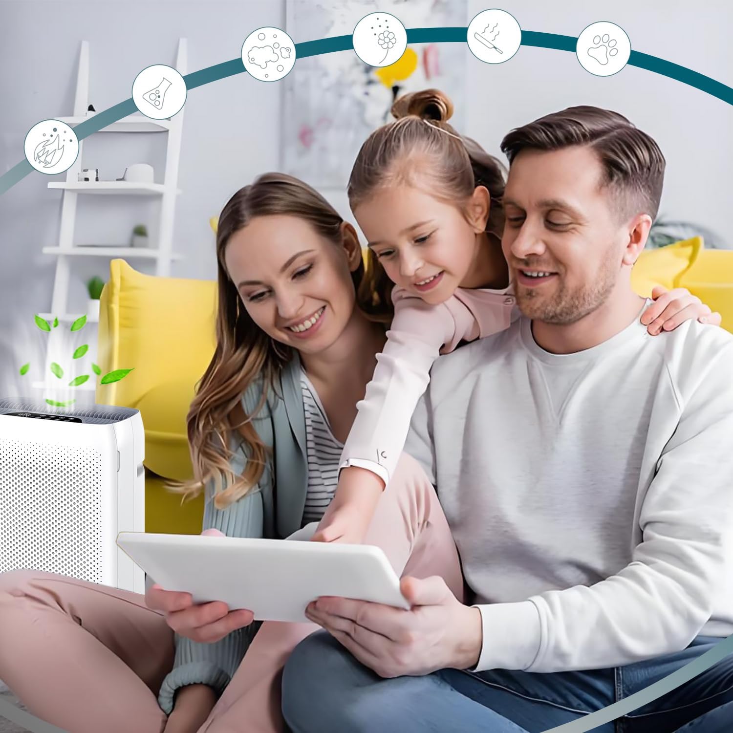 Replacement filter for Air Purifier,Compatible with VEWIOR KJ300 Air Purifier,H13 True HEPA,2Pack. - Image 4