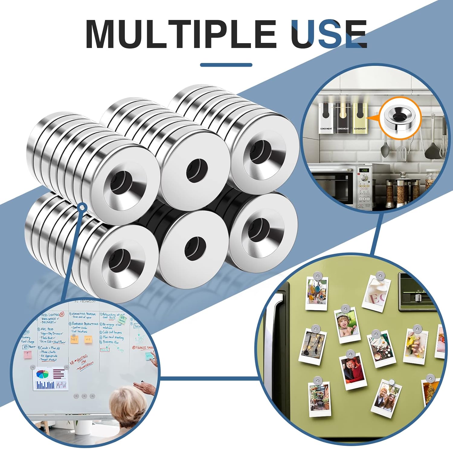 MIKEDE Neodymium Magnets with Hole - Image 7