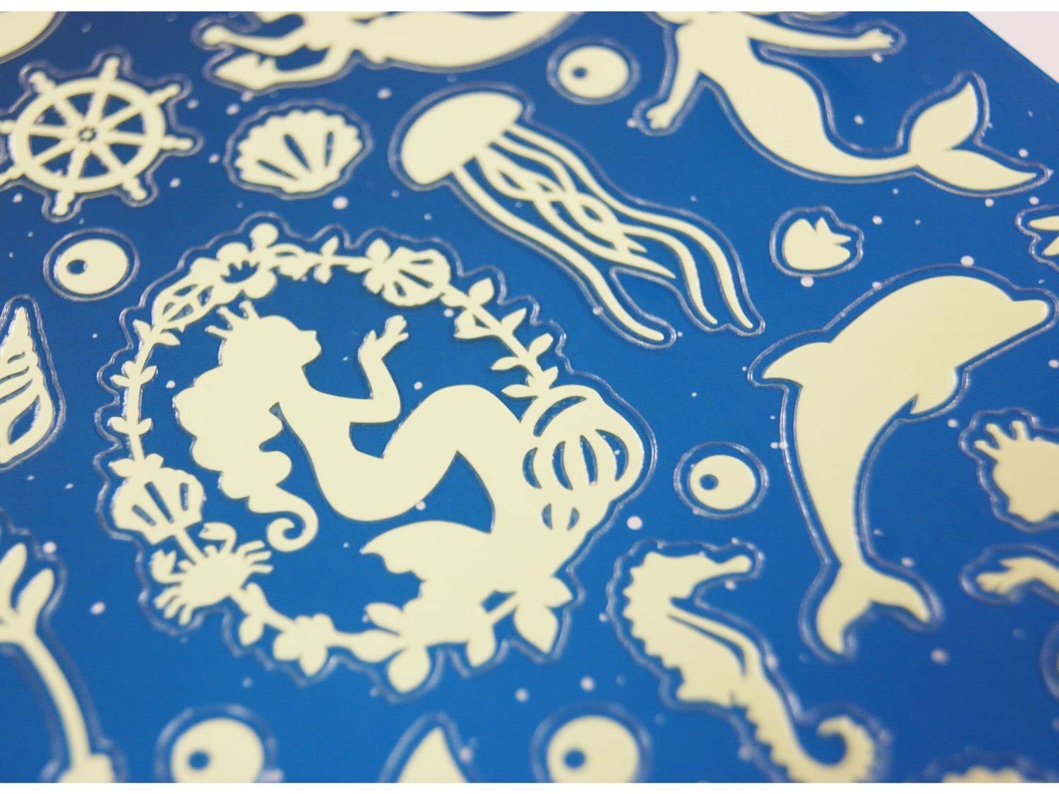 Glow in The Dark Stickers - Mermaid Silhouettes